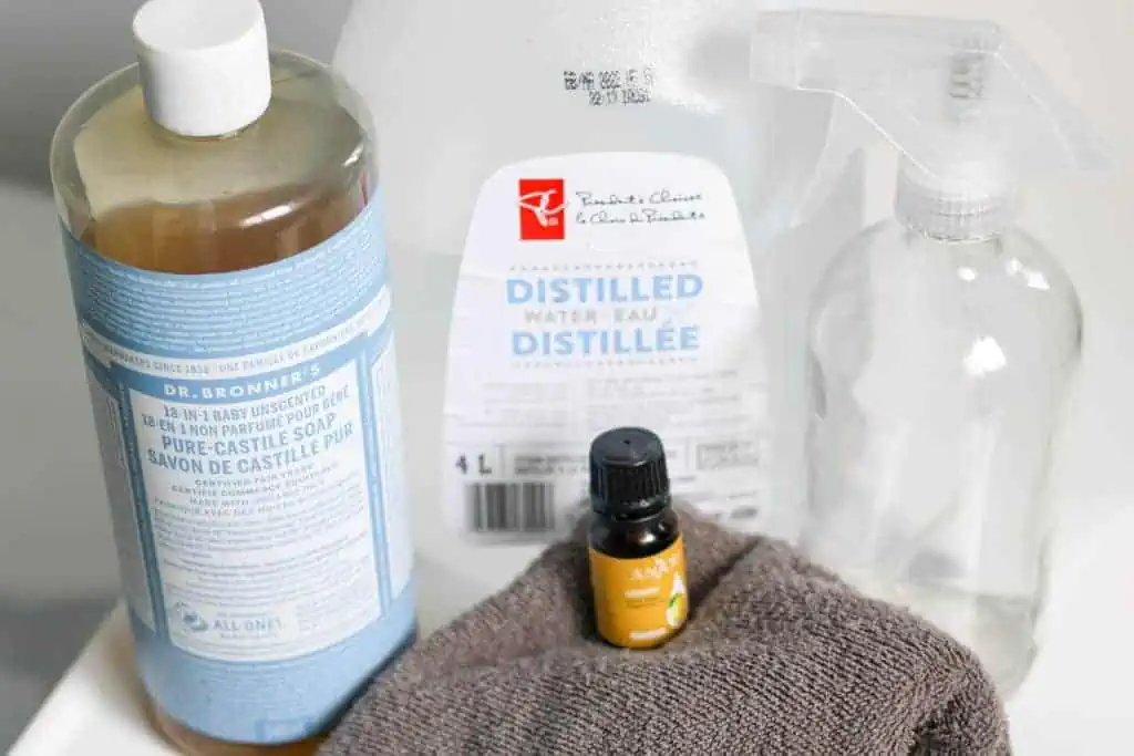 Ingredients for diy all purpose cleaner without vinegar