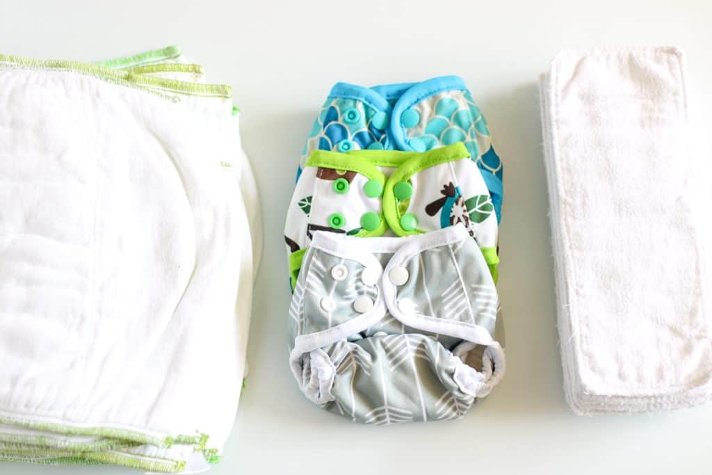 cloth diaper prefolds, covers and inserts
