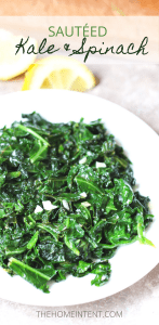 Sautéed Kale and Spinach Recipe | An Easy Side Dish - The Home Intent