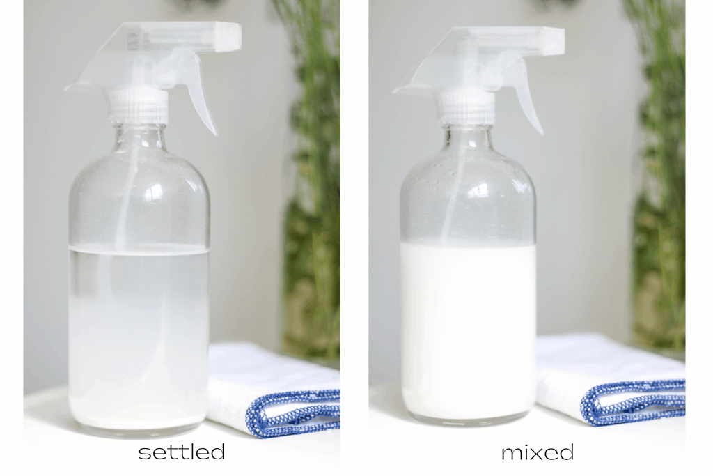 settled cleaner vs well mixed cleaner