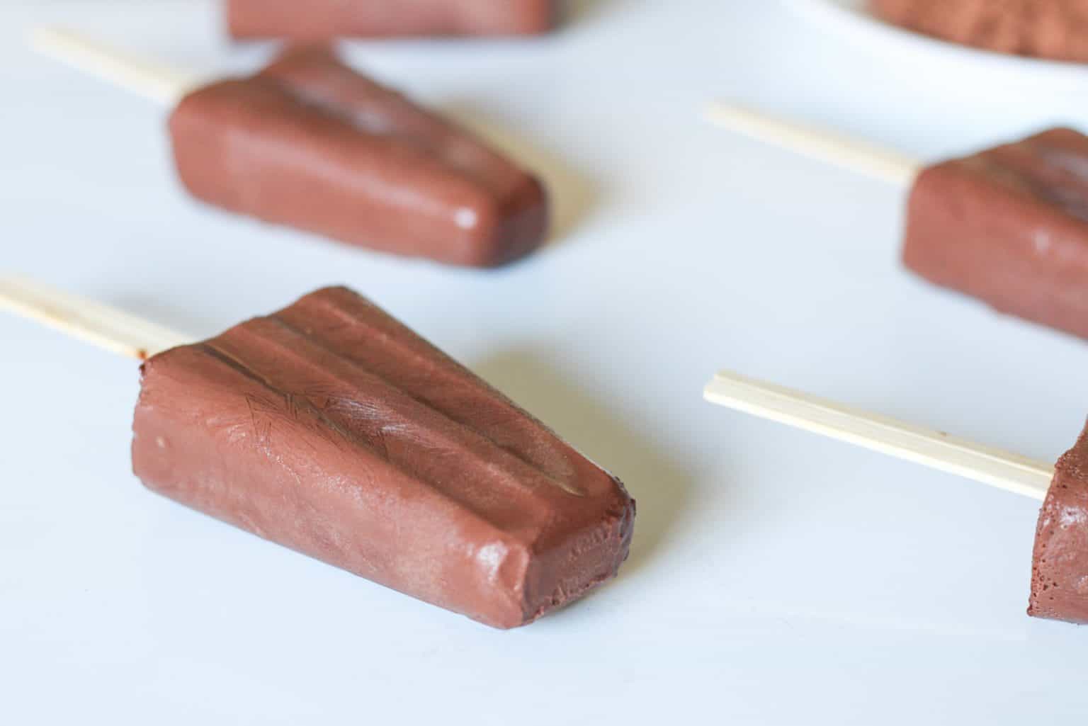 Chocolate Fudge Popsicles Healthy Homemade Recipe The Home Intent