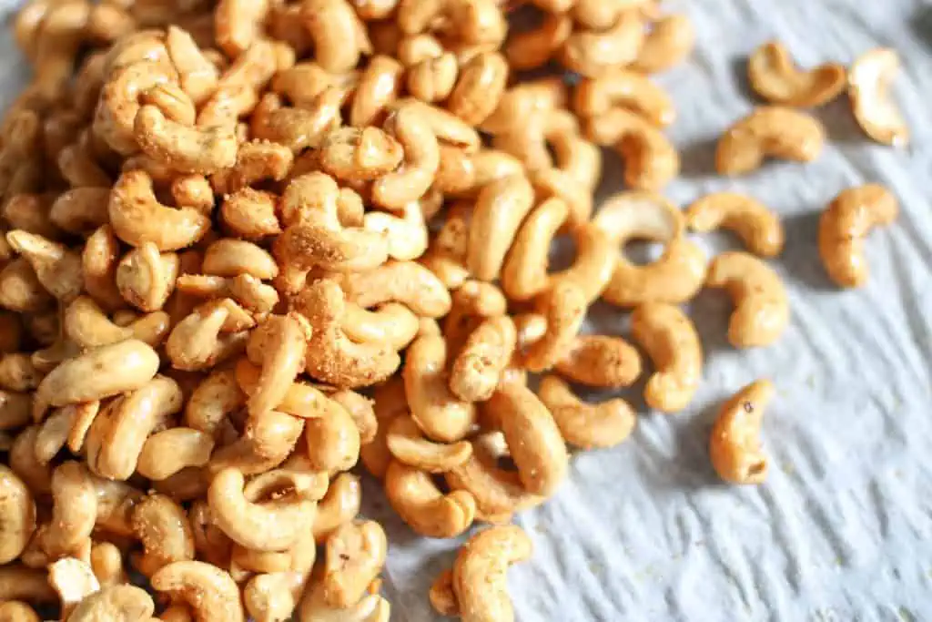 completed honey roasted cashews