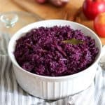 german red cabbage in a serving dish