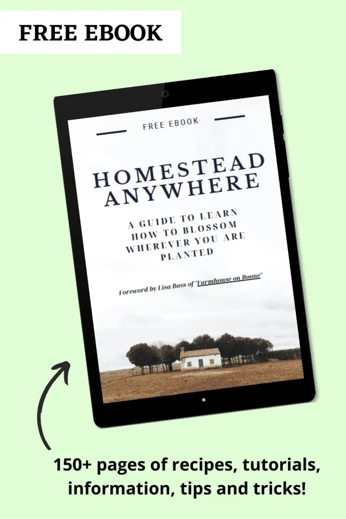 pin image for homesteading ebook