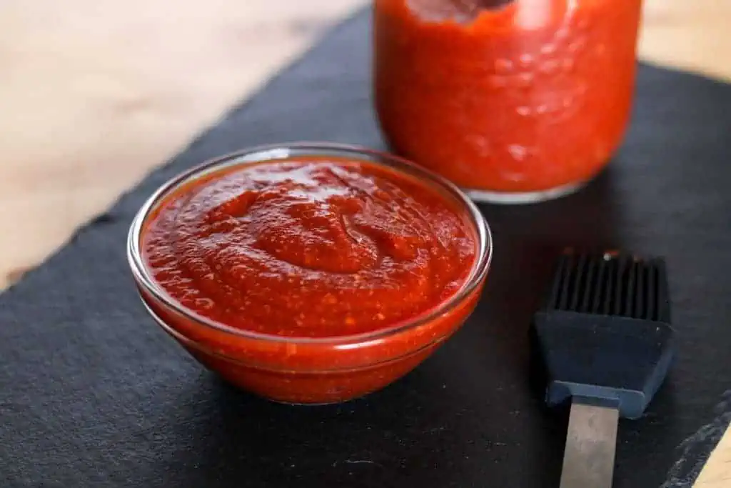 small bowl of bbq sauce