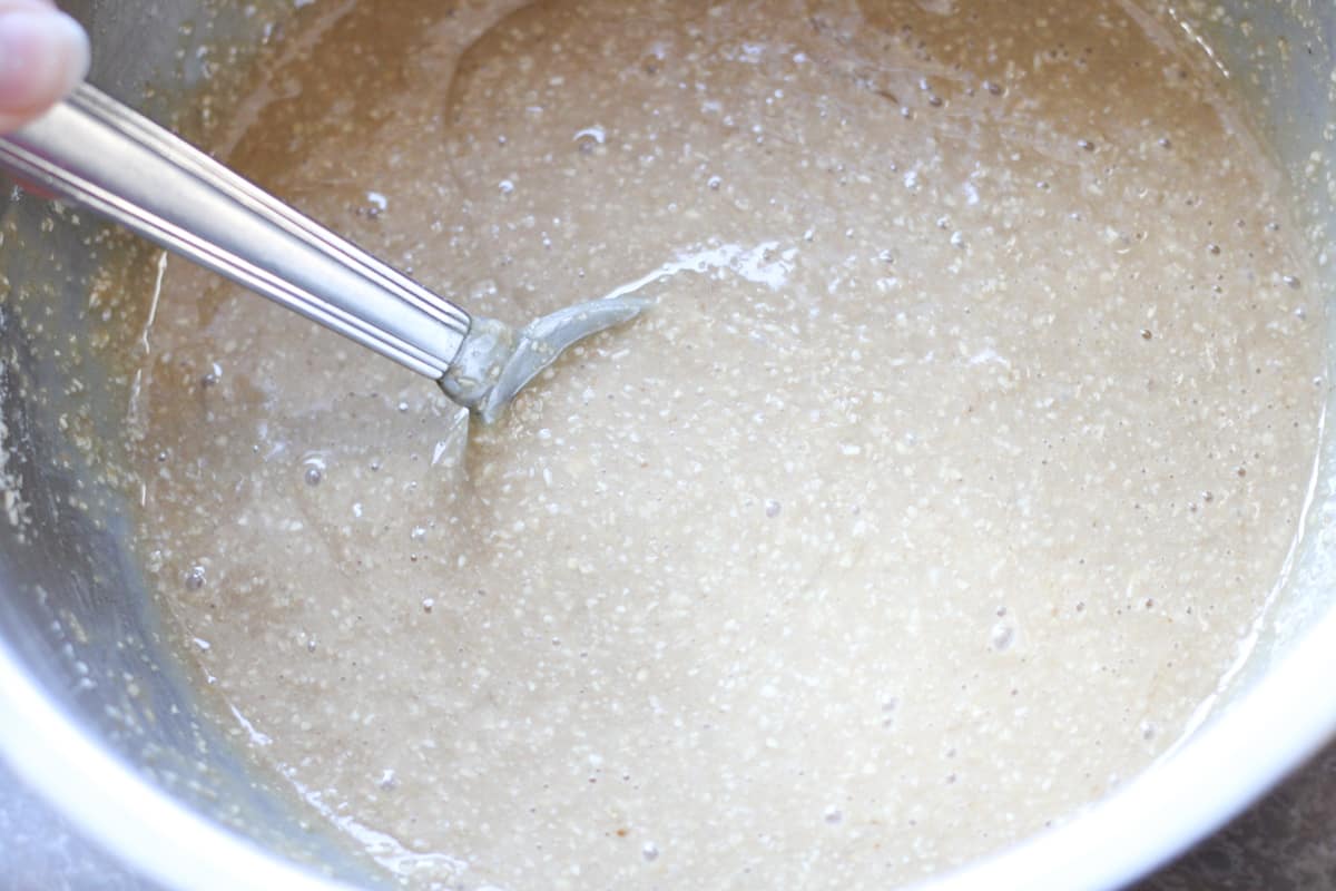 cupcake batter in a bowl