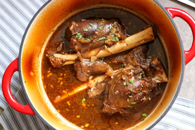 Braised Venison Shanks with Garlic Healthy Recipe The Home Intent