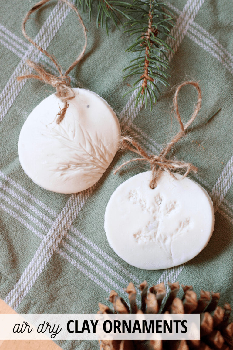 DIY Air Dry Clay Ornaments for Christmas The Home Intent