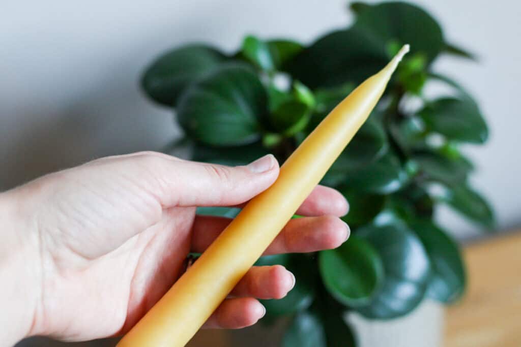 How to Make Hand Dipped Beeswax Candles The Home Intent