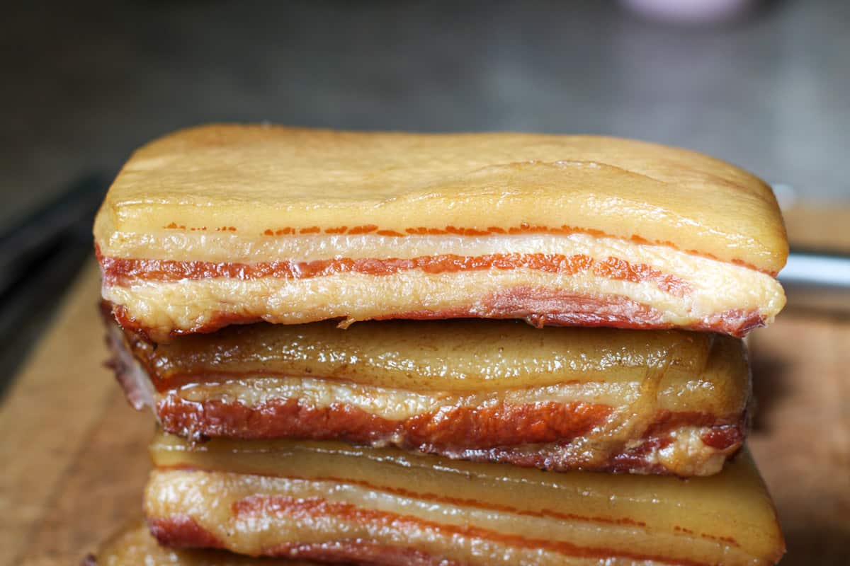 bacon after being smoked